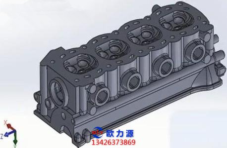 發(fā)動(dòng)機(jī)水套結(jié)構(gòu)圖